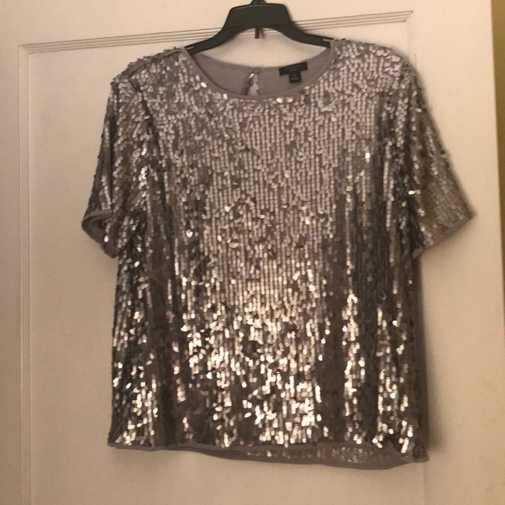 Gold sequin top
